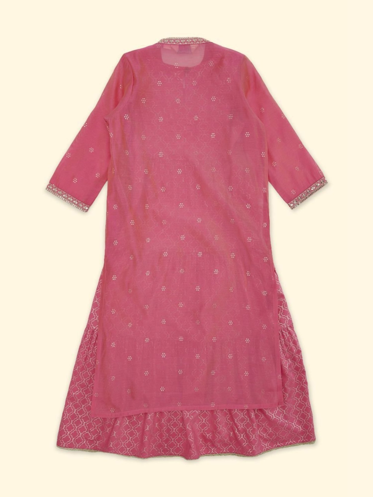 Akkriti by Pantaloons Kids Pink Embellished Party Dress