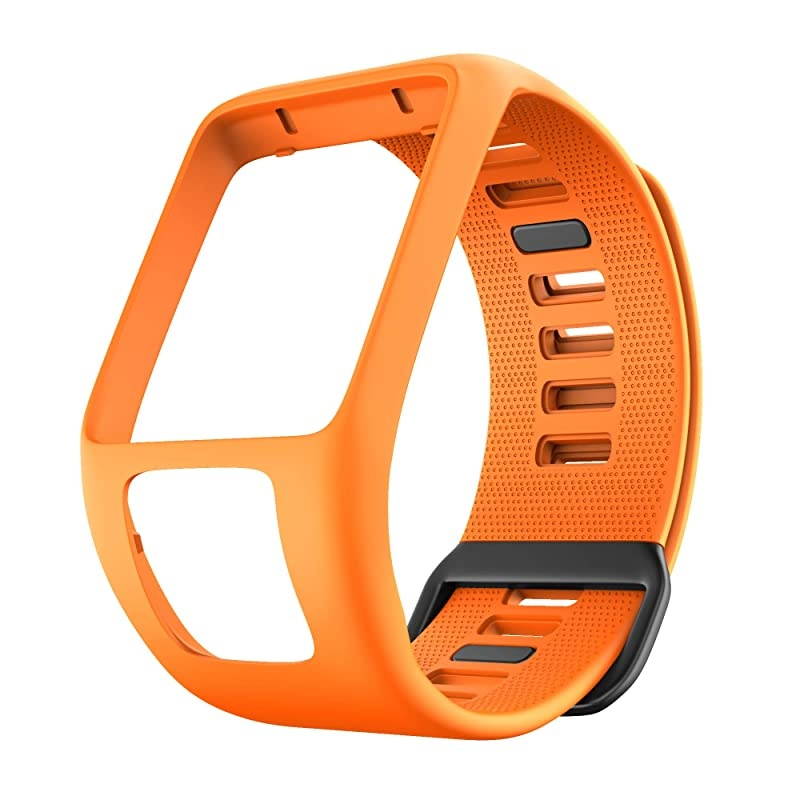 Compatible with Spark 3 Watch Bands Silicone Watch Straps Replacement for Runner 2 3Spark 3 Golfer 2Adventurer Smartwatches Orange