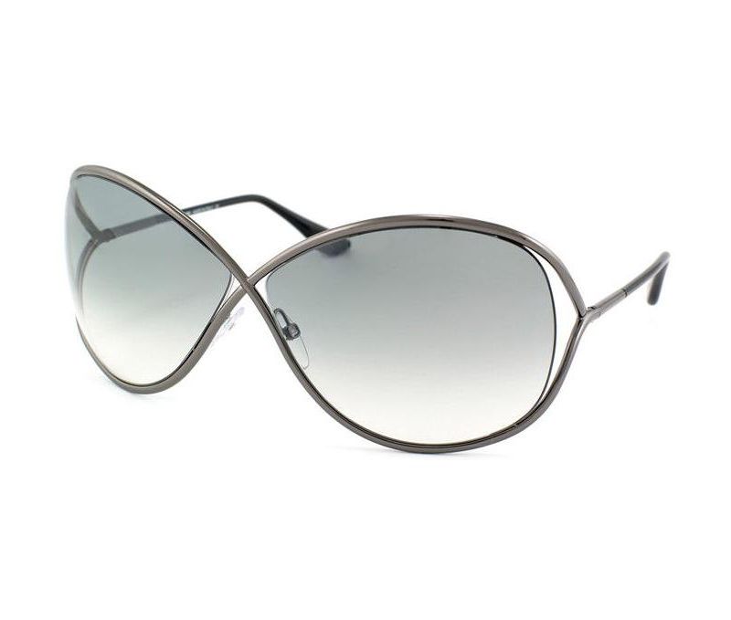 Tom Ford Miranda FT0130 08B Womens Round Sunglasses Gunmetal 63mm