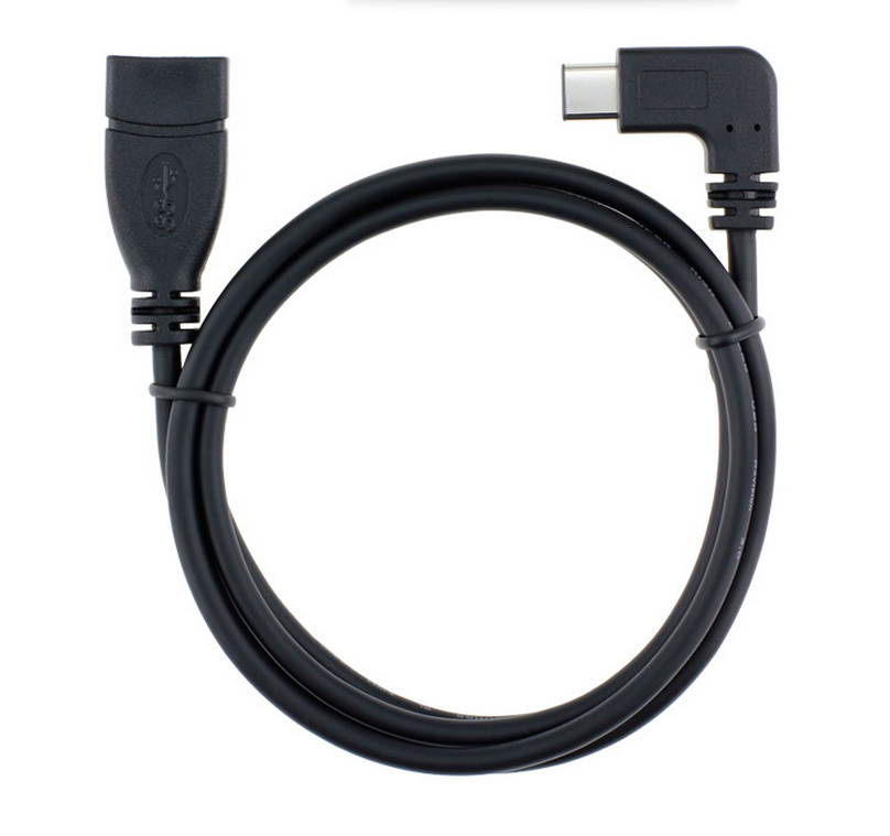 USB3.1 Type-C cable  90&deg; scoliosis Type C Male to Micro USB Female Data Cable Type-C  / AF OTG function more stable data transmission for  as Macbook 12inches,Nokia N1 Pad and More
