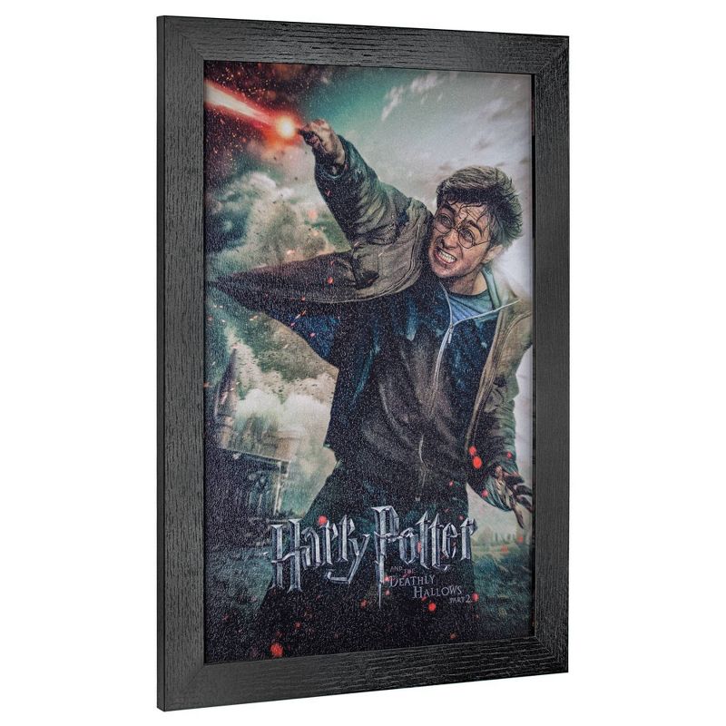 Licensed Harry Potter Deathly Hallows Wall Art Black - Crystal Art Gallery