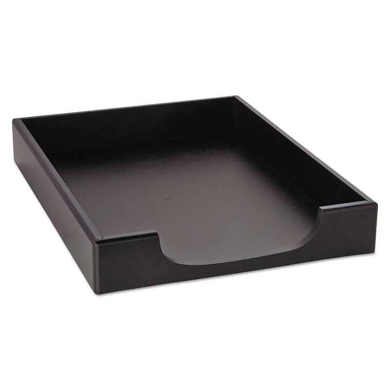 Rolodex Wood Tones Letter Desk Tray Wood Black 62523
