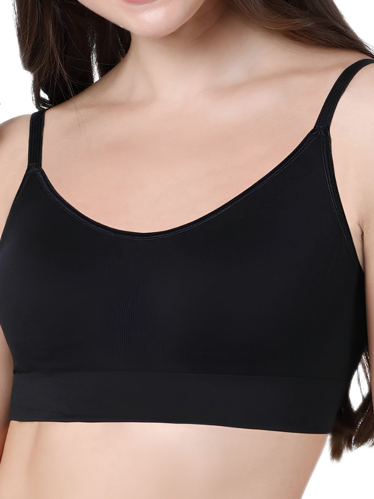Enamor Black Sports Bras