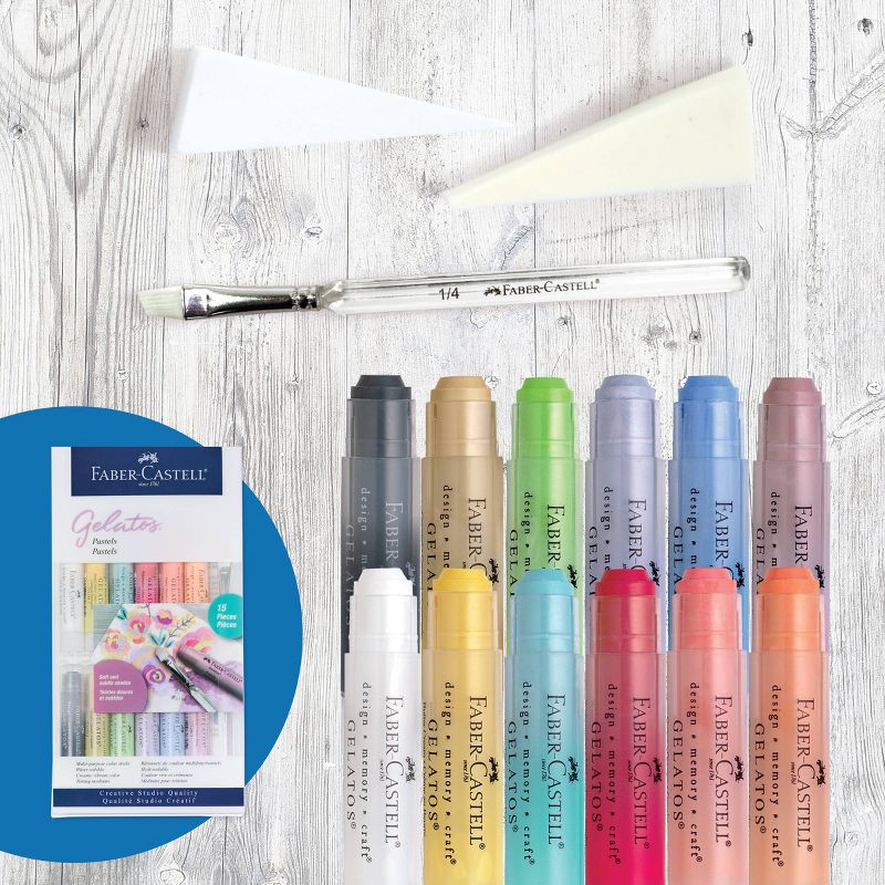 Faber-Castell 15pc Gelatos Pastels