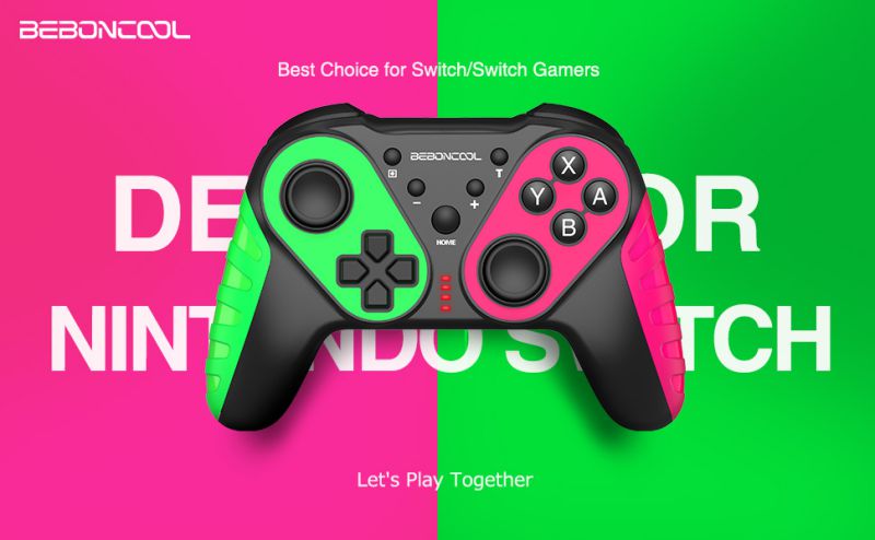 BEBONCOOL Wireless Nintendo Switch Controller, Switch Controller Compatible with Switch/Switch Lite, Extra Joypad for Switch Pro Controller