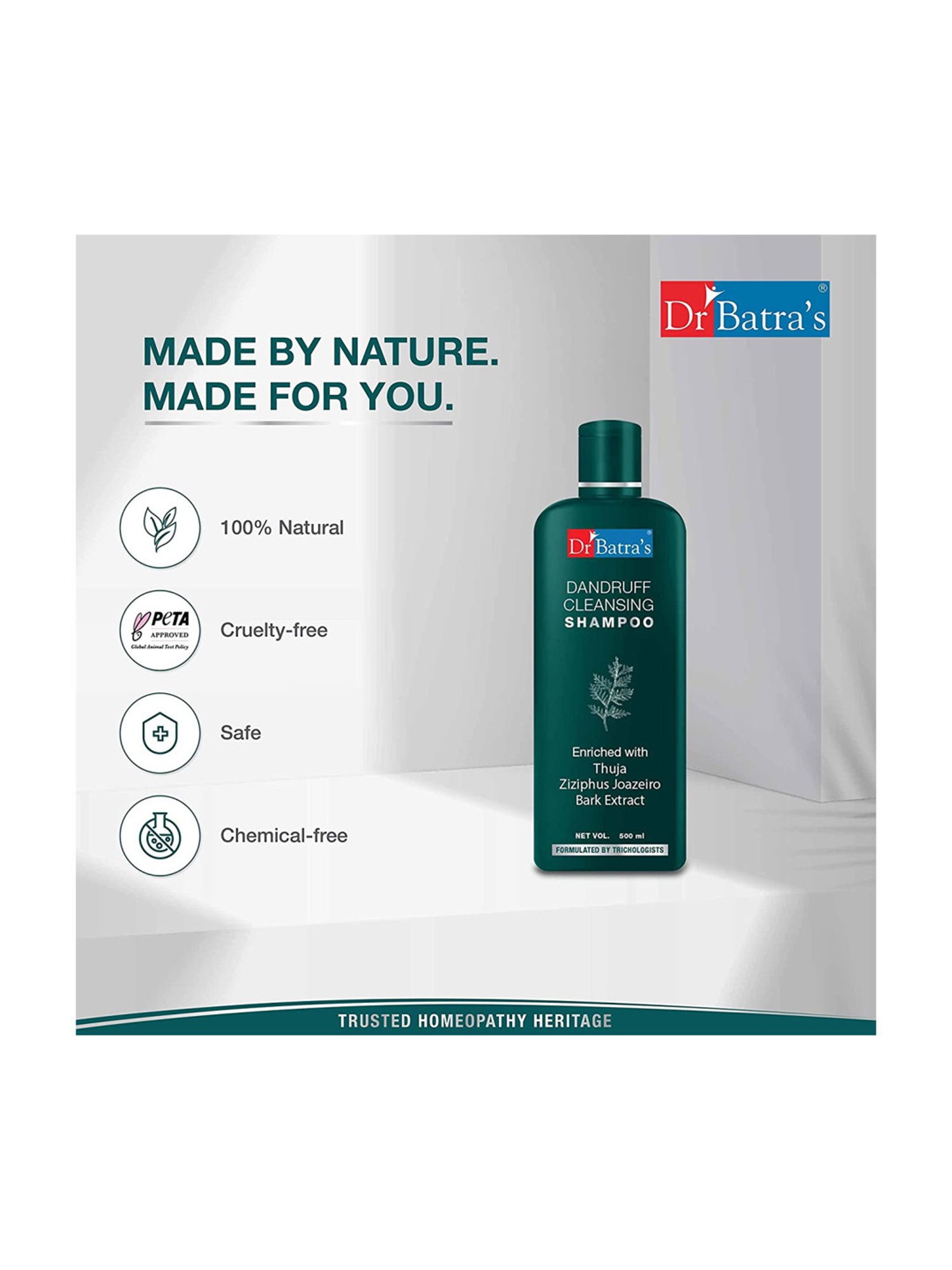 Dr. Batra's Hair Vitalizing Serum & Dandruff Cleansing Shampoo