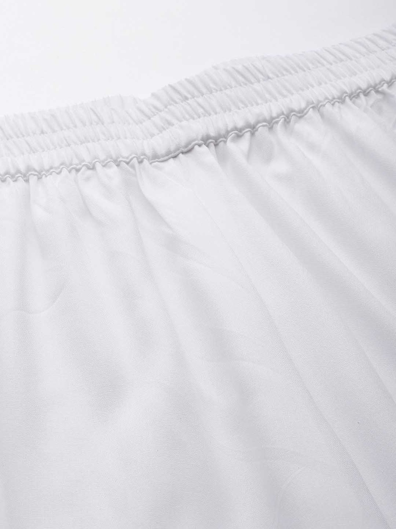 theRebelinme White Relaxed Fit High Rise Plus Size Culottes