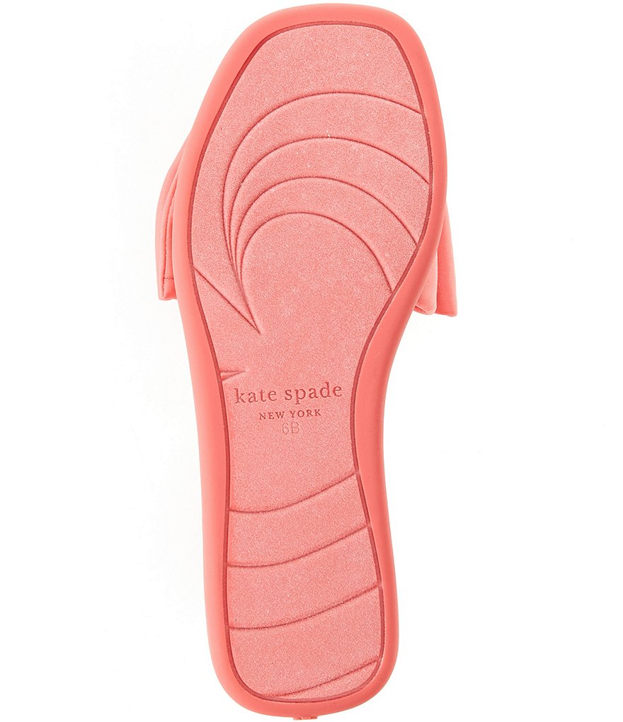 kate spade new york Bikini Fabric Bow Slides