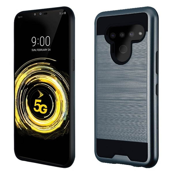 ASMYNA Ink Blue/Black Brushed Hybrid Protector Cover (with Package)