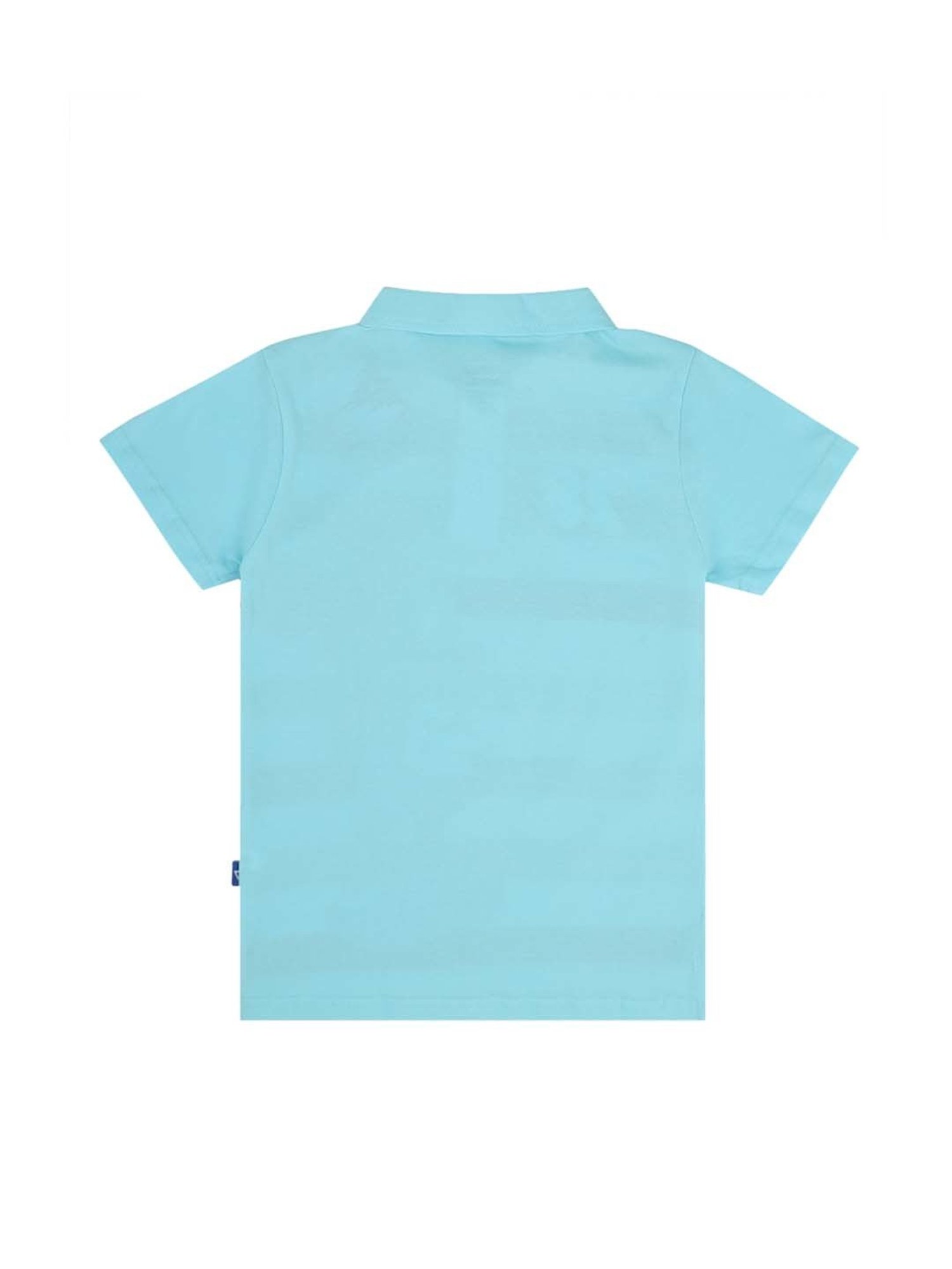 Proteens Kids Blue & Red Cotton Printed Mickey & Friends Polo T-Shirt