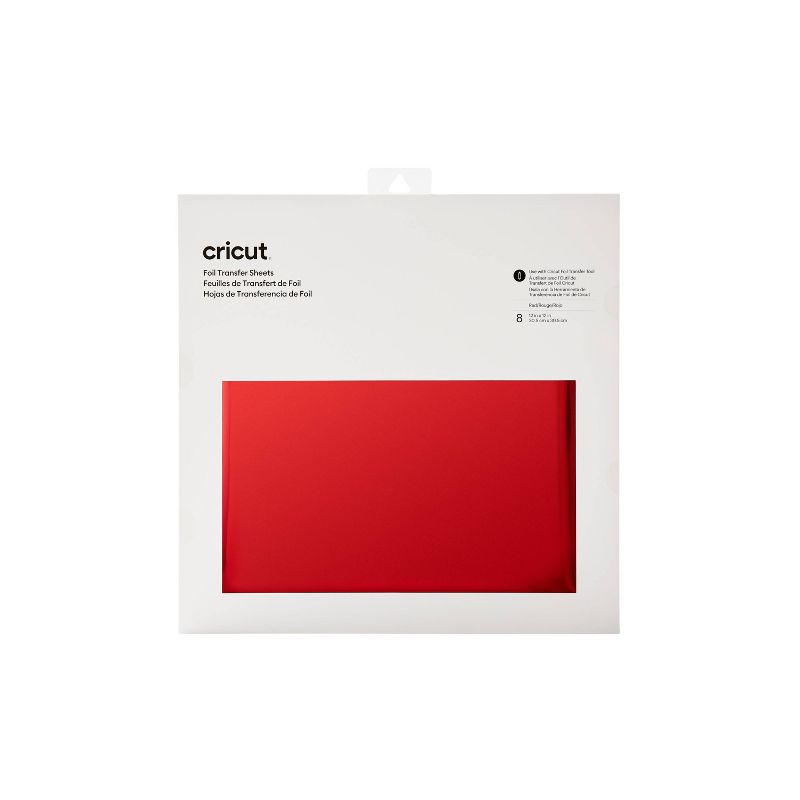 Cricut 8ct 12"x12" Foil Transfer Sheets - Red