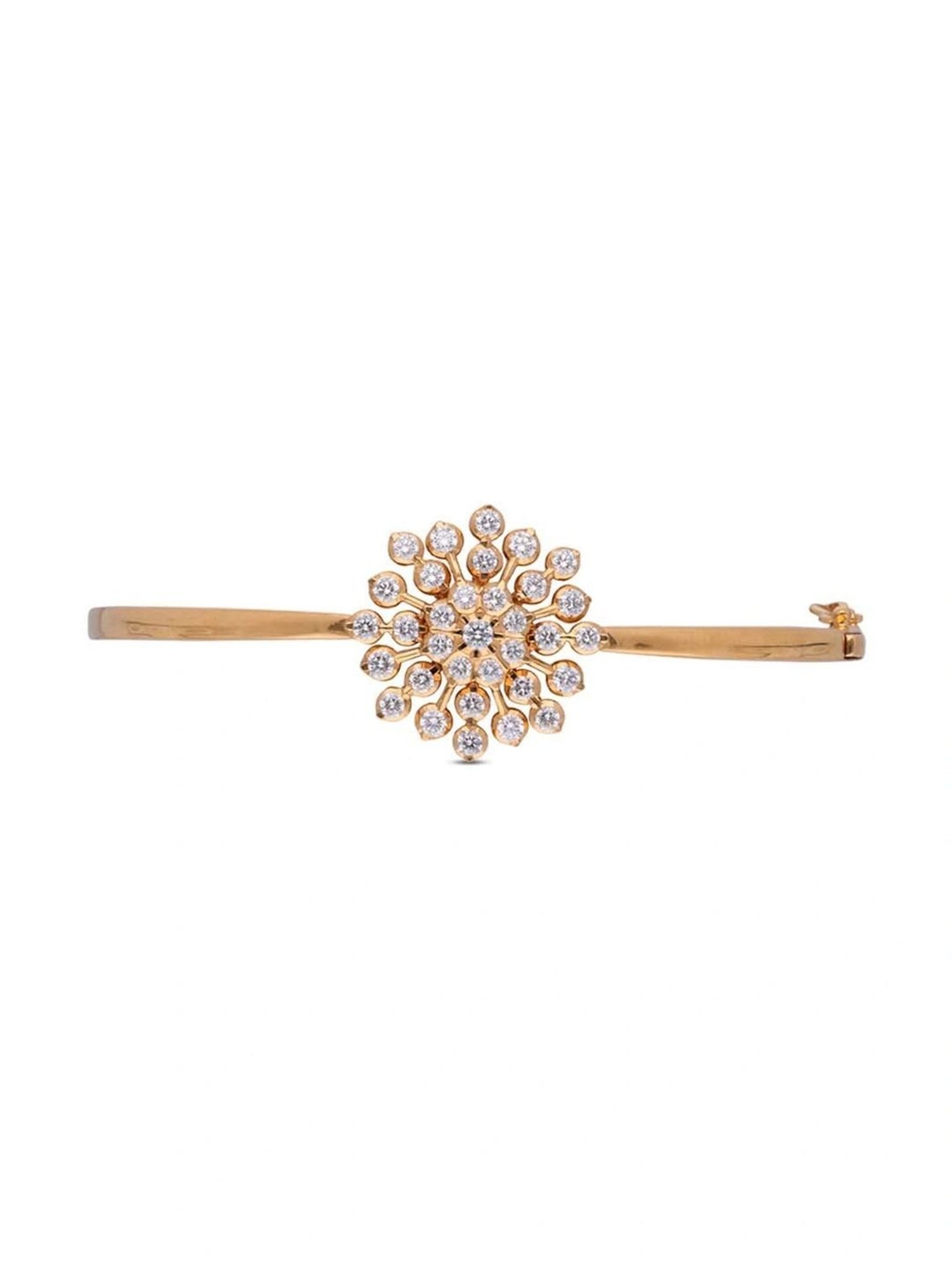 Candere by Kalyan Jewellers BIS Hallmark 18K Yellow Gold and Certified Diamonds Bracelet