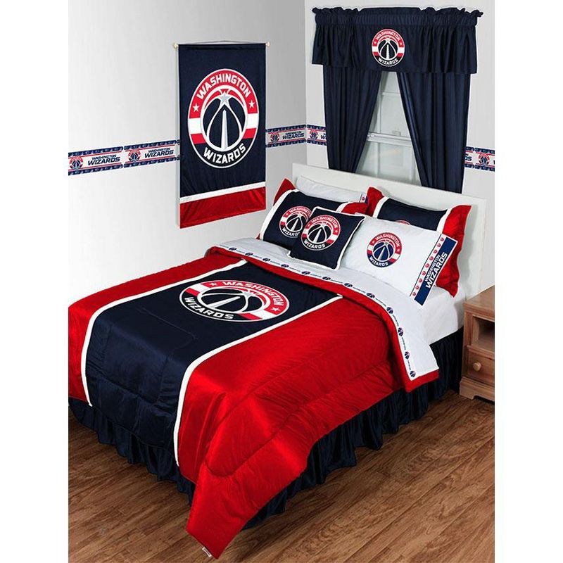 2pc NBA Pillowcase Set Basketball Team Logo Bedding Pillow Covers - Washington Wizards..