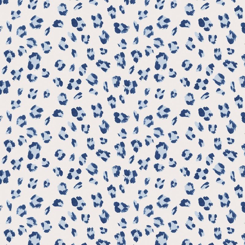 18"x18" Polyester Brush Cheetah Square Throw Pillow Blue - Skyline Furniture