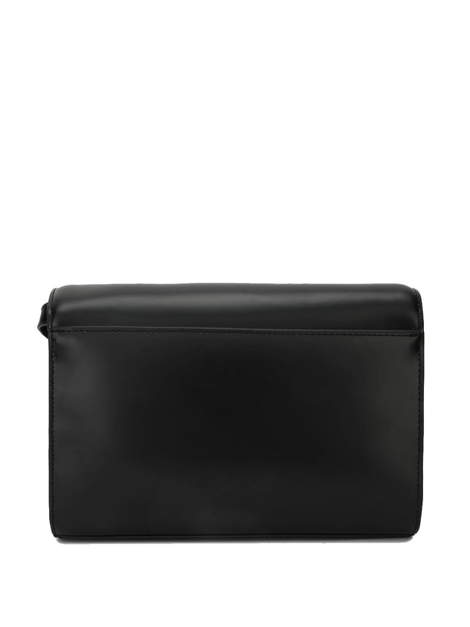 Dkny Black Leather Solid Sling Handbag
