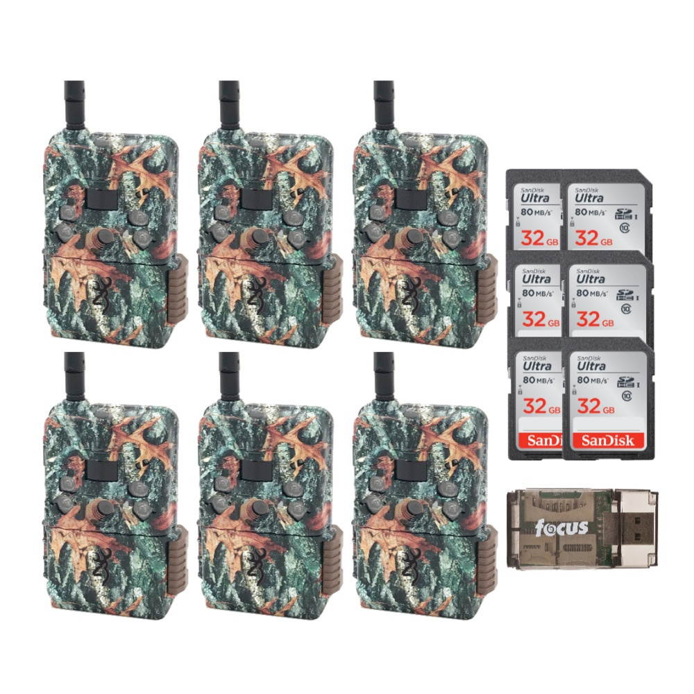 Browning Trail Camera Defender Pro Scout Cellular Trail Camera (6-Pack) Bundle