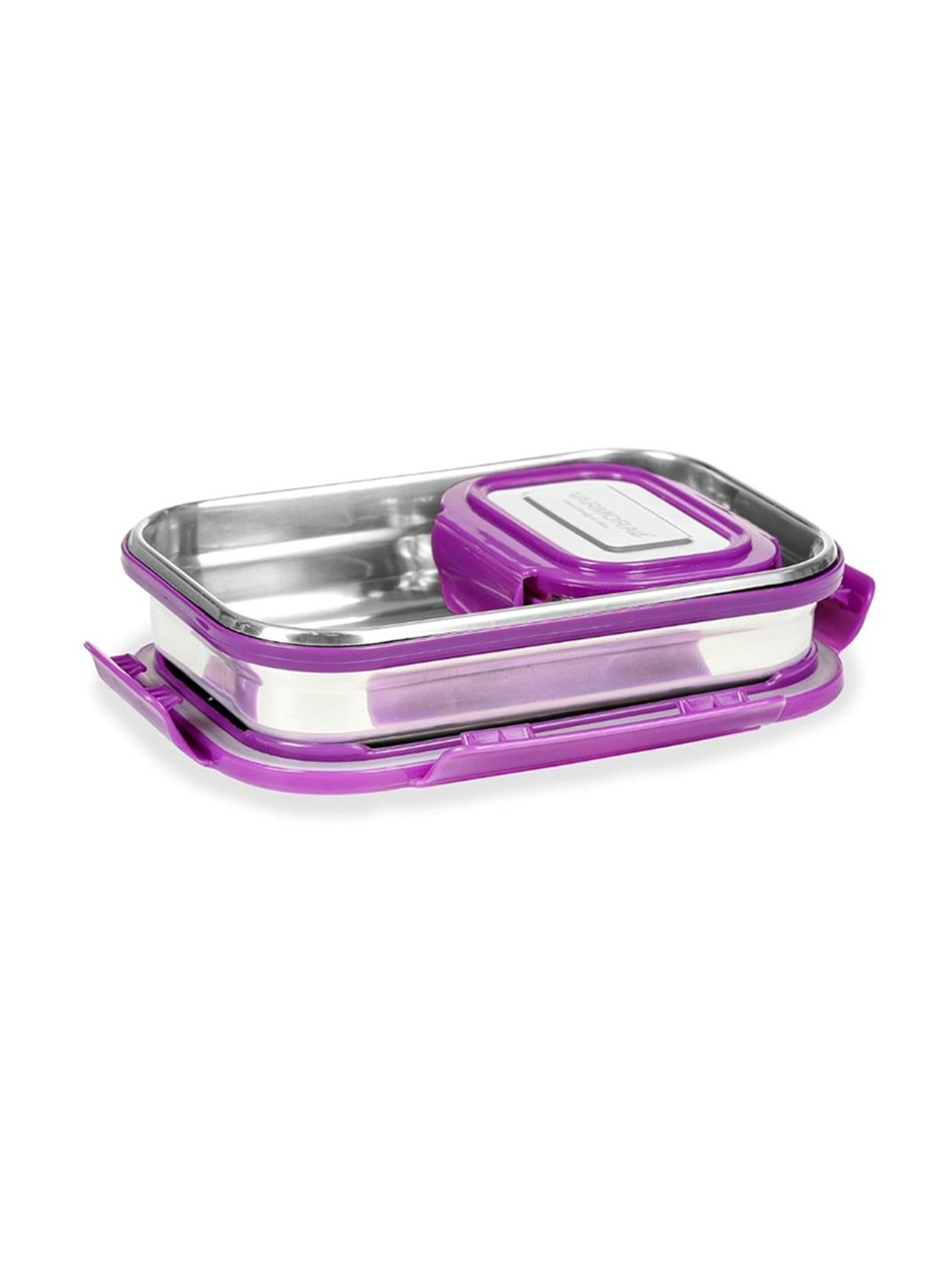 Varmora Violet Stainless Steel Lunch Box - Set of 2