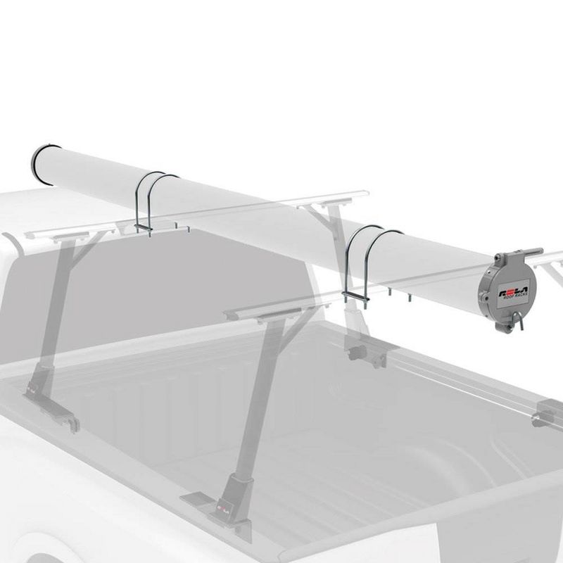 ROLA 59797 Truck Bed Roof Rack 6" Conduit Pipe End Cap Carrier Rack Holder Kit