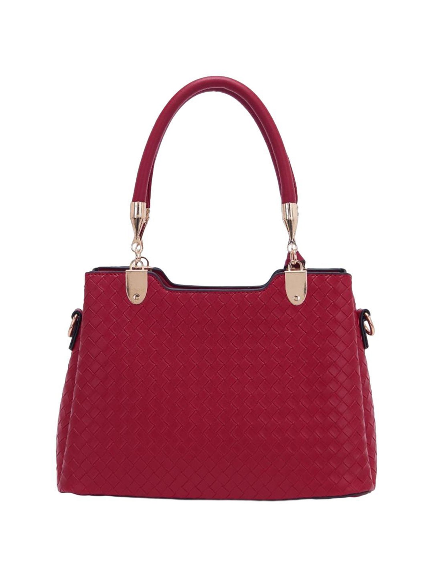 Pierre Cardin Red Textured Satchel Handbag