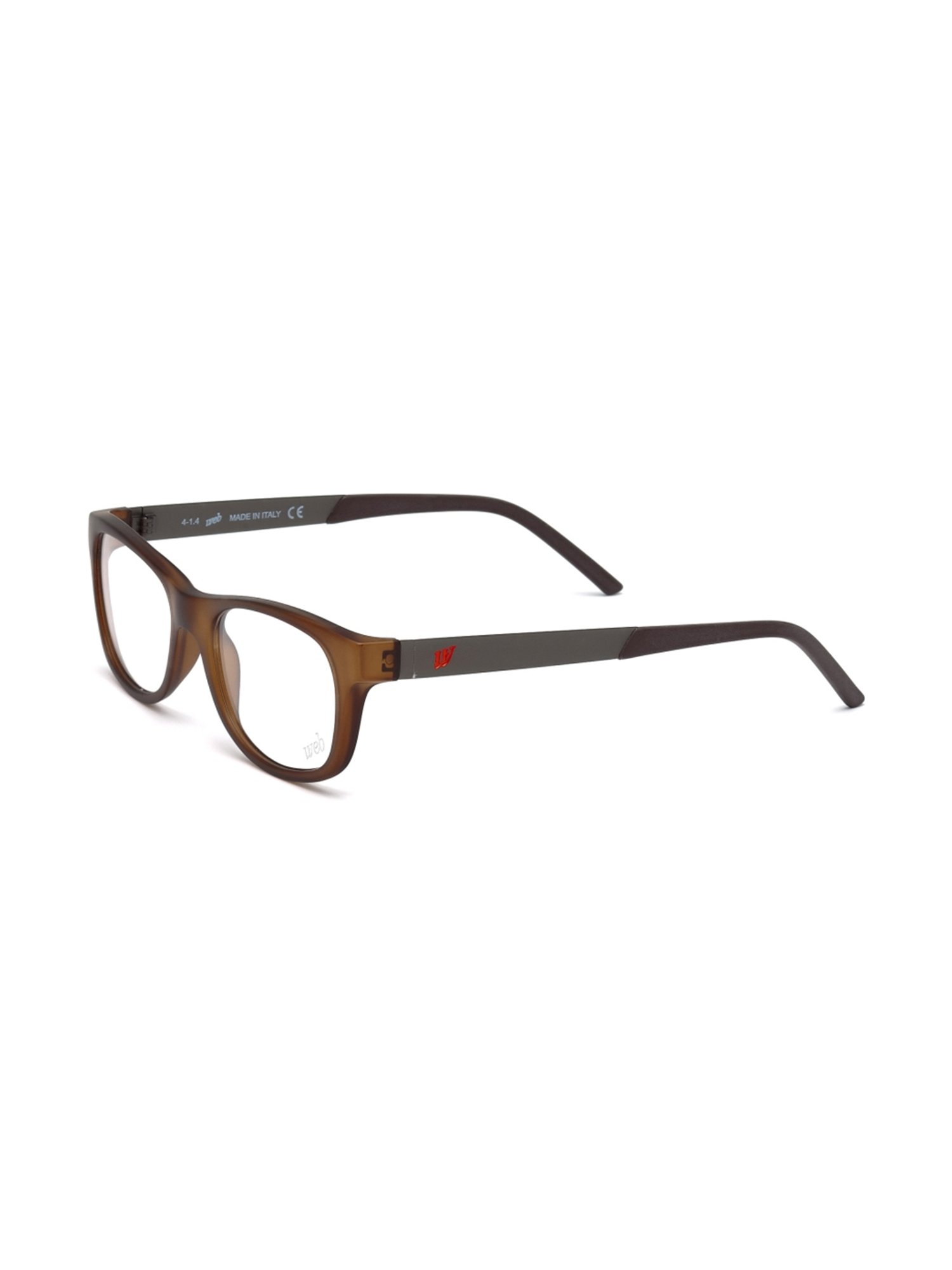 WEB EYEWEAR Brown Full Rim Square Frame Designed in Italy