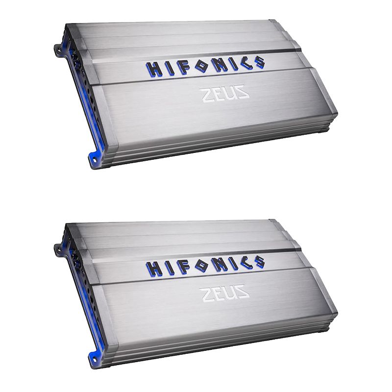Hifonics ZG-3200.1D Zeus Gamma 3200W Max Class D Monoblock Car Audio Amplifier (2 Pack)