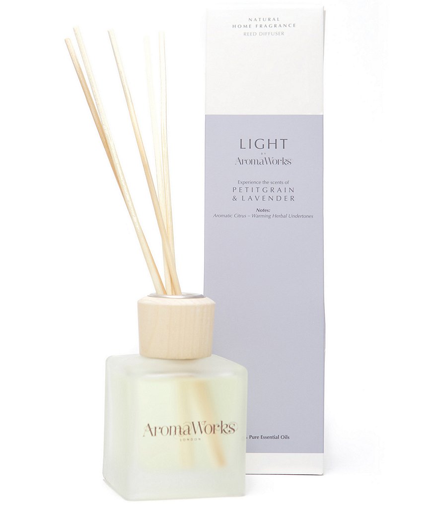 AromaWorks London Light Range - Petitgrain & Lavender Small Reed Diffuser
