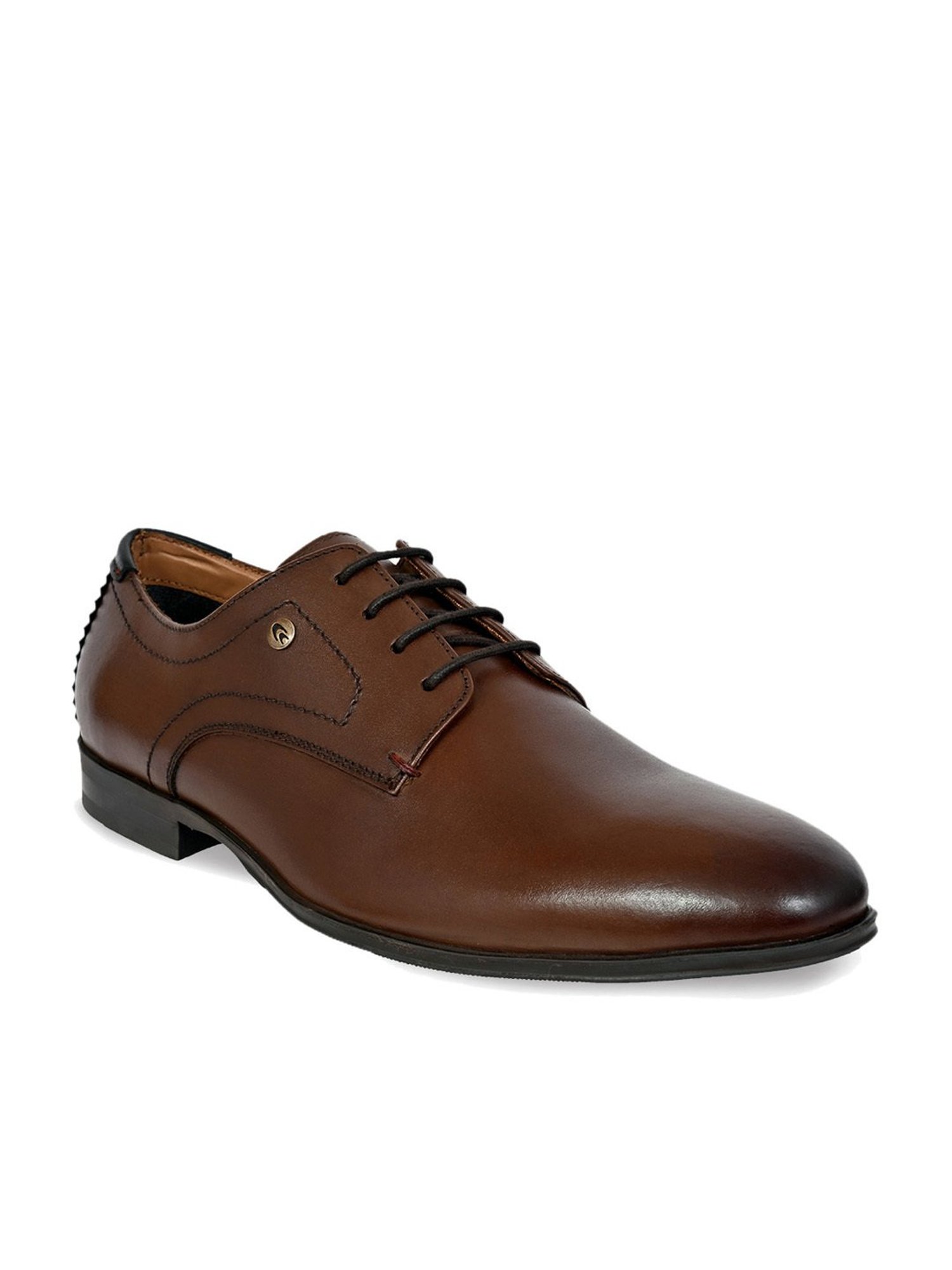 Allen cooper Men's Brown Derby Shoes