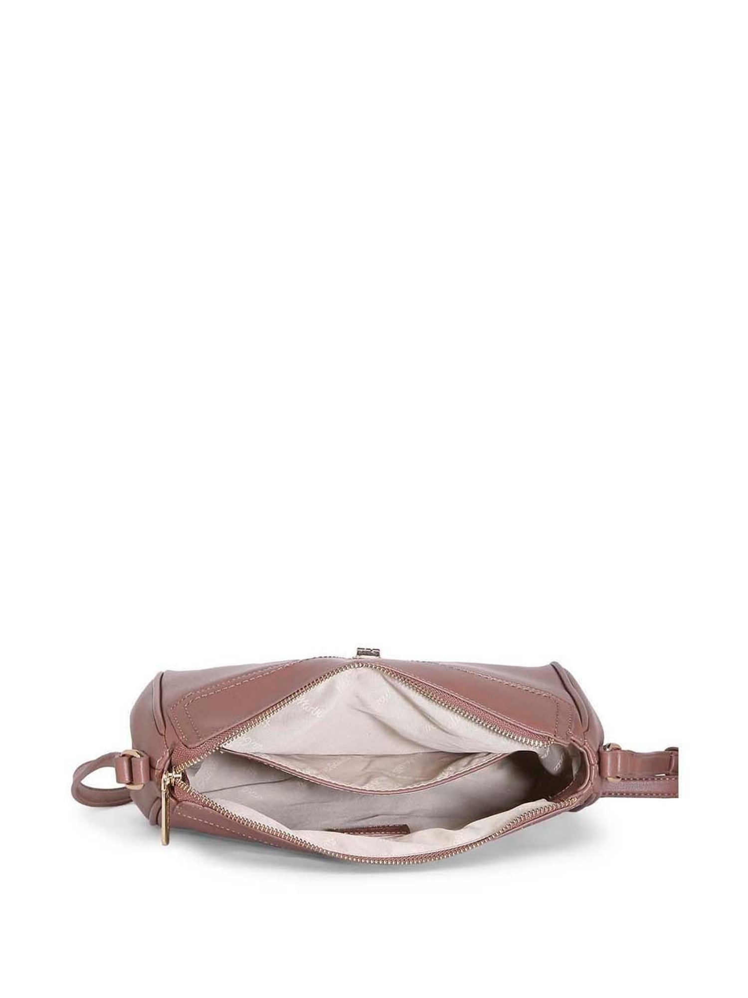 Marina Galanti Brown Solid Medium Sling Handbag