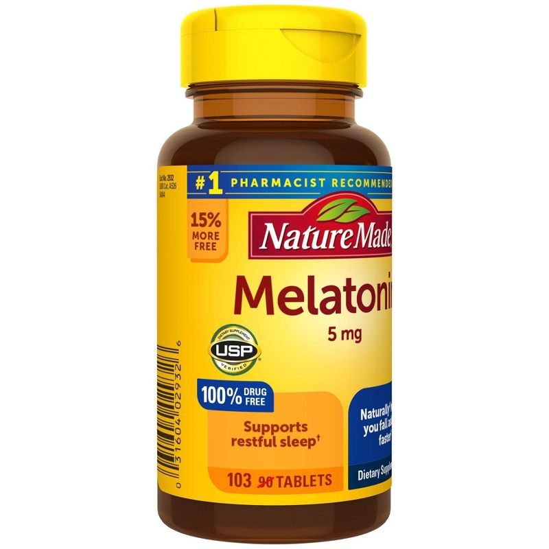Nature Made Melatonin 5 mg Tablets - 90ct