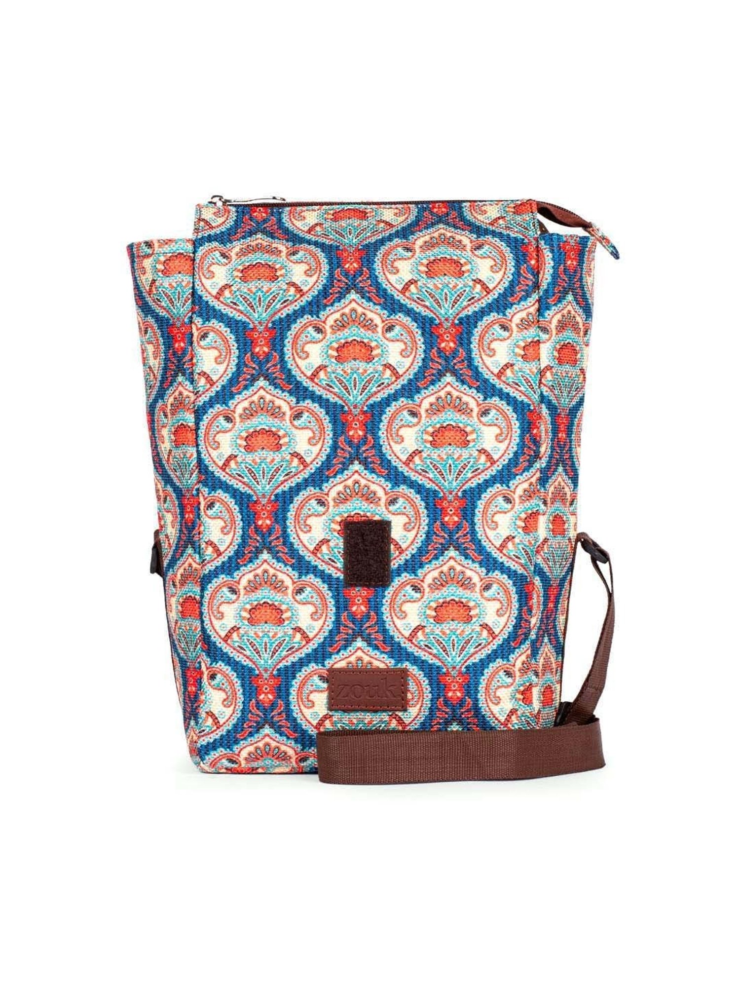 ZOUK Blue Printed Handbag