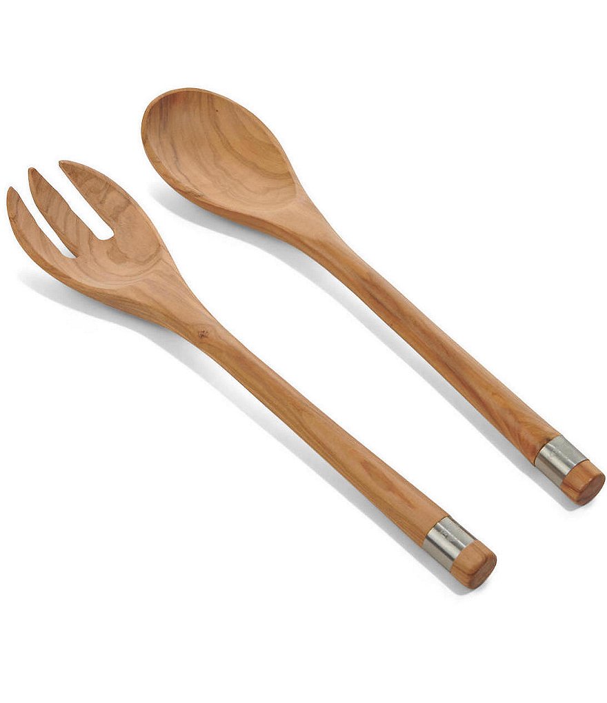 Berard #double;Acero#double; Olive-Wood 2-Piece Salad Server Set