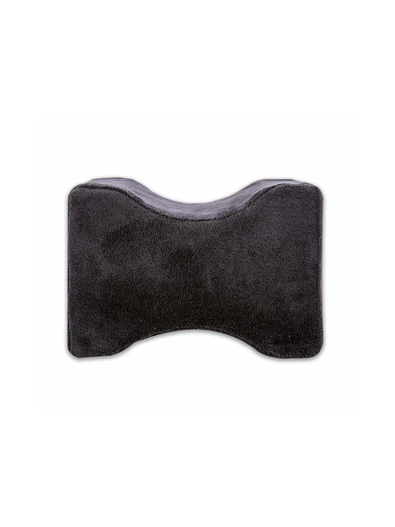 The White Willow Black Orthopaedic Memory Foam Knee Support Leg Rest Pillow - Set of 1