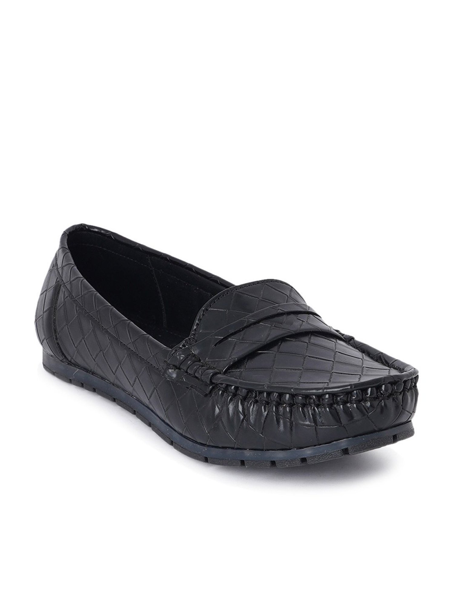 Scentra Women's Black Casual Loafers