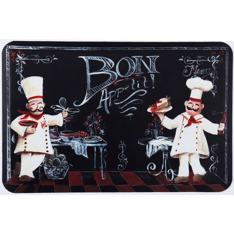 Home Dynamix 18" x 30" Chalkboard Chef Kitchen Mat