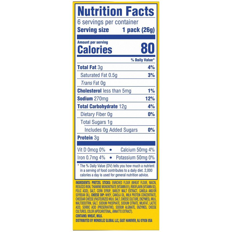 Handi-Snacks Mister Salty Pretzels 'N Cheese Dip - 6ct/0.92oz