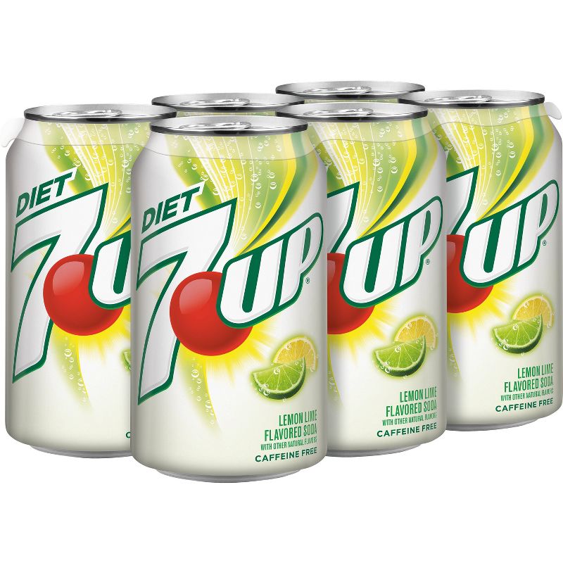 7UP Zero Sugar Soda - 6pk/12 fl oz Cans
