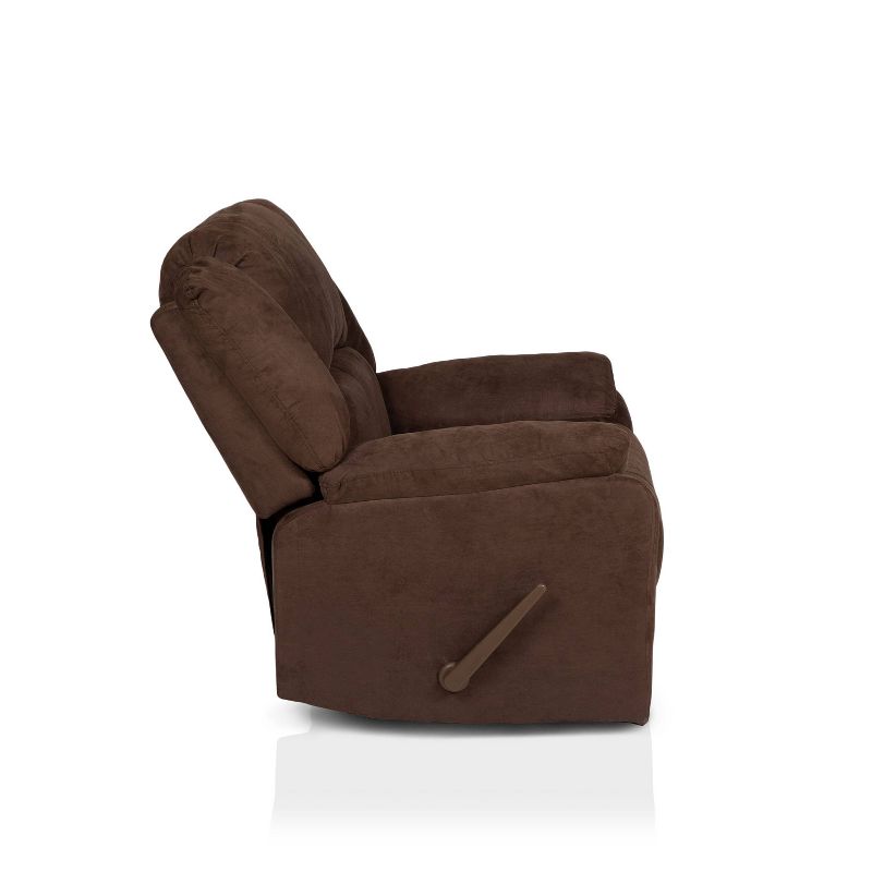 Calfor Microfiber Recliner Brown - HOMES: Inside + Out