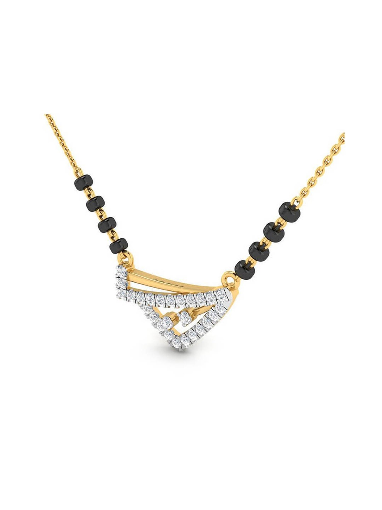 Waman Hari Pethe Jewellers 18k Gold & Diamond Mangalsutra for Women