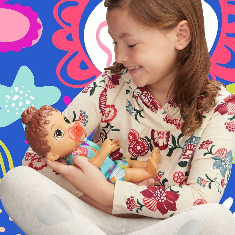 Baby Alive Baby Lil Sounds: Interactive Baby Doll - Teal Dress