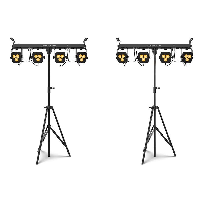 DJ LT QuadBT Bluetooth Compatible LED Lighting System w/ Remote (2 Pack)