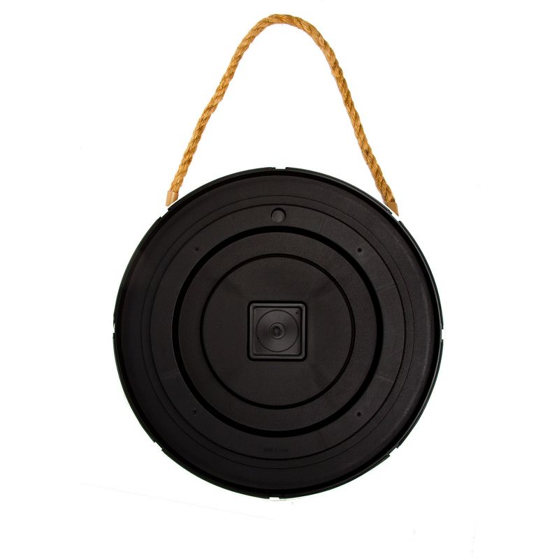 16"x16" Distressed White Round Rope Decorative Wall Mirror White - Patton Wall Decor