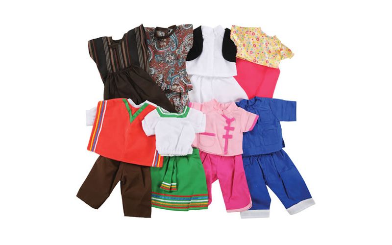 Kaplan Early Learning 16"-18" Multicultural Doll Clothes