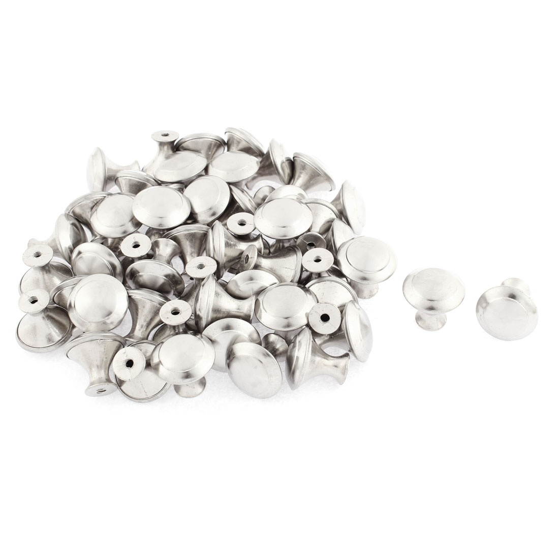 Unique Bargains Door Cabinet Cupboard Dresser Stainless Steel Pull Handle Knob 23mm Dia 50 Pcs