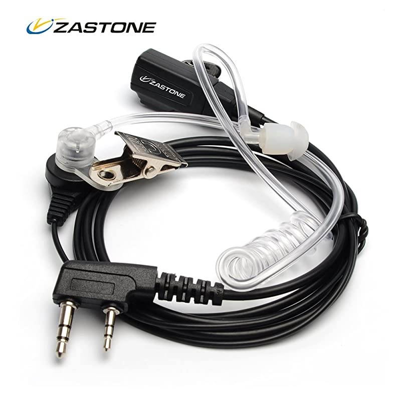 10 Pack  2Pin Walkie Talkie Earpiece Covert Air Acoustic Earpiece Headset for Two Way Radio Kenwood PUXING POFUNG Baofeng UV3R Plus UV5R UV5RA 888S