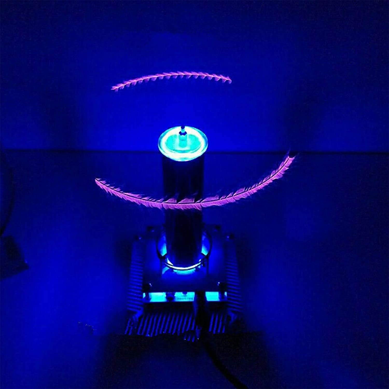 Music Tesla Coil, Plasma Speaker Wireless Transmission of Sound Solid Power Supply DIY Kit, Plasma Loudspeaker Wireless Transmission Experiment Desktop Toy Model