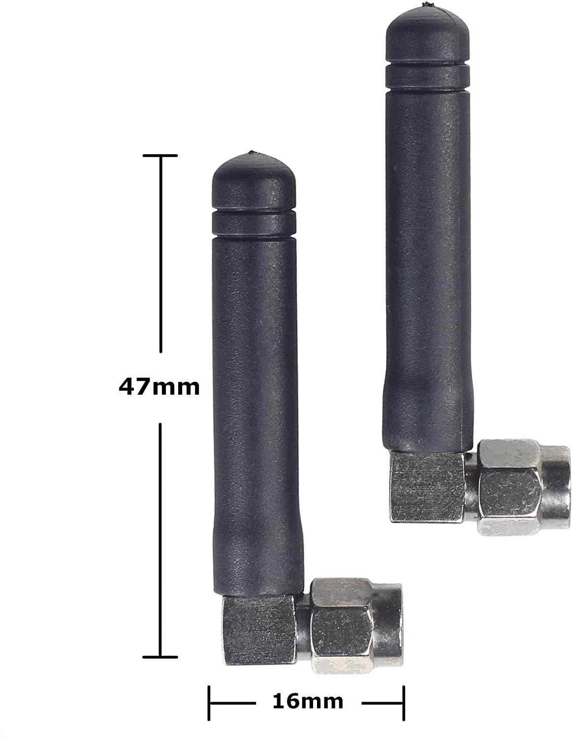 SFF Noir Shadowlink Antenna - Dual Band WiFi and Bluetooth Antenna Set for PC (Black)