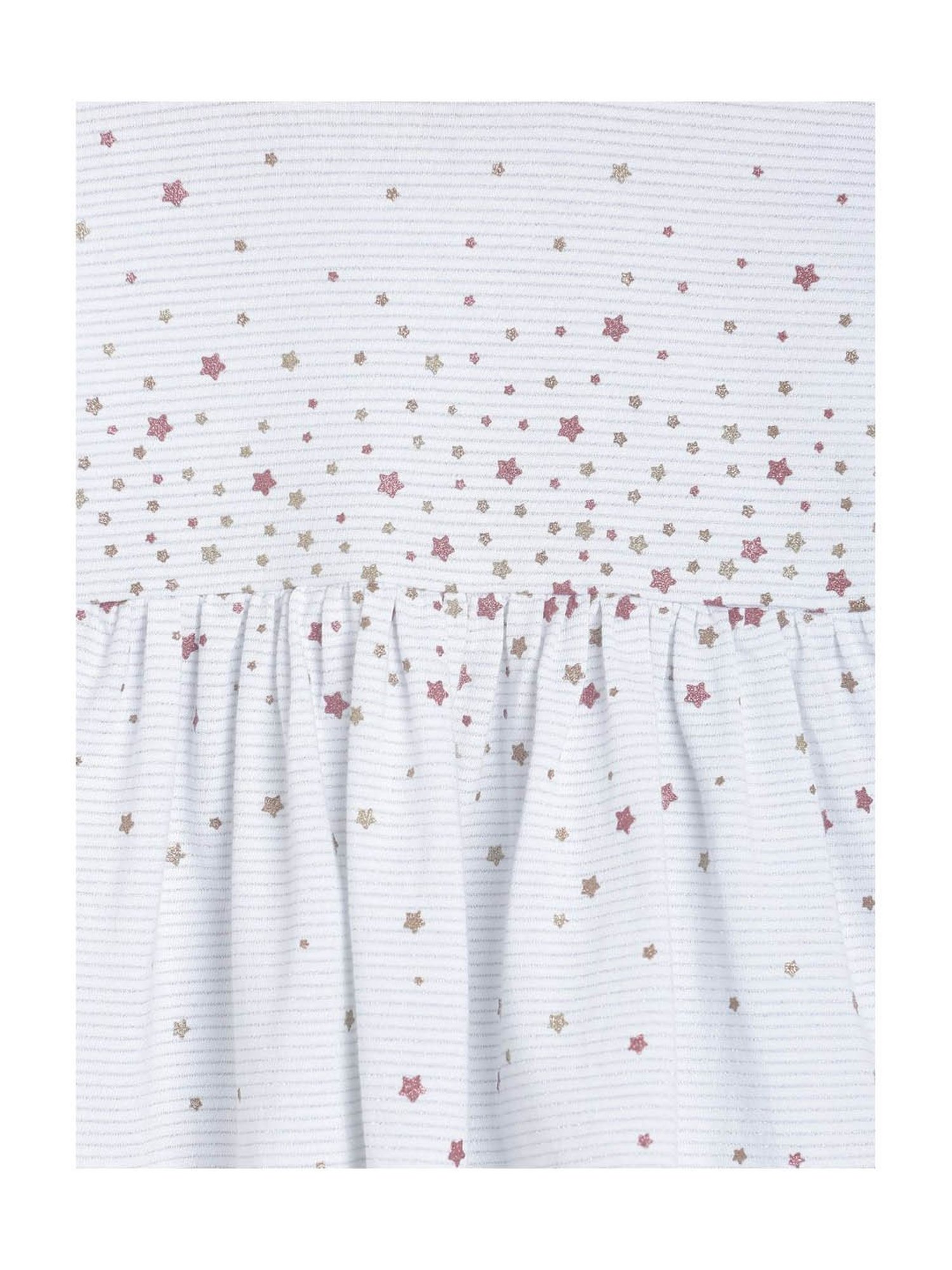 MINIKLUB Kids White Printed Full Sleeves Dress