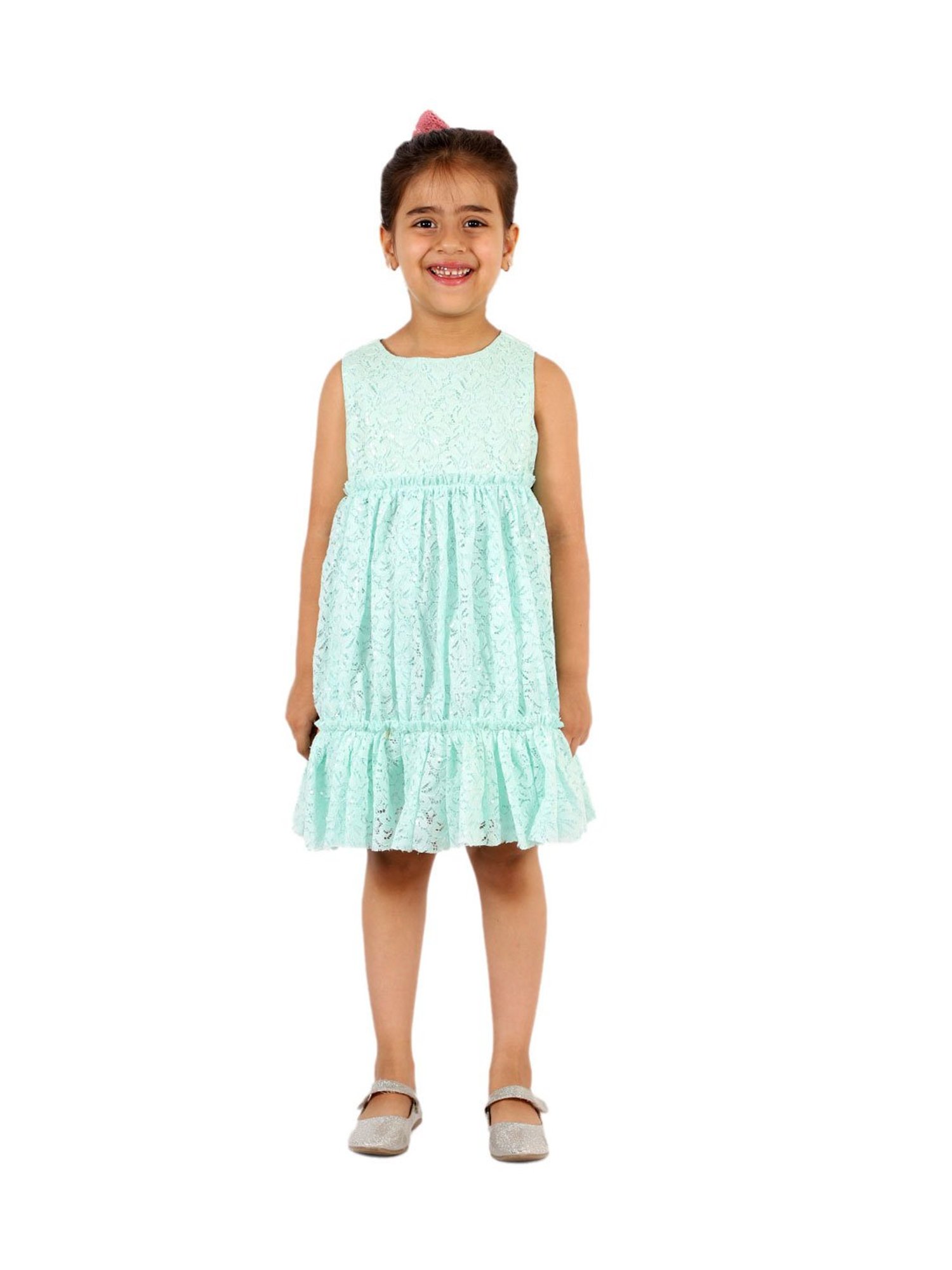 KidsDew Kids Mint Green Lace Dress