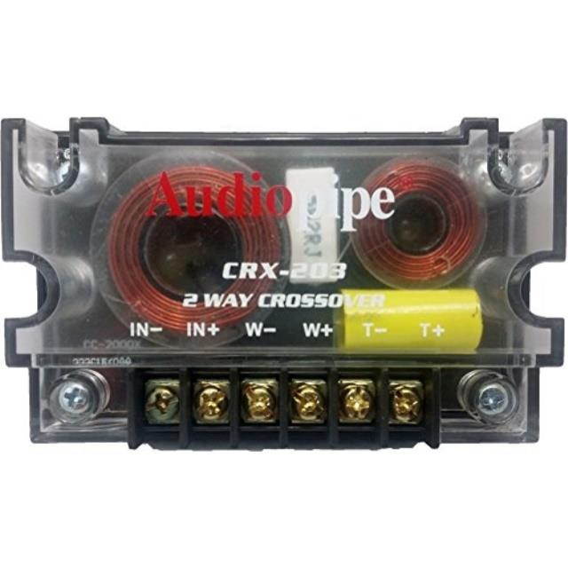 audiopipe 2 way crossover crx203 400 watts passive crossover car audio tweeter