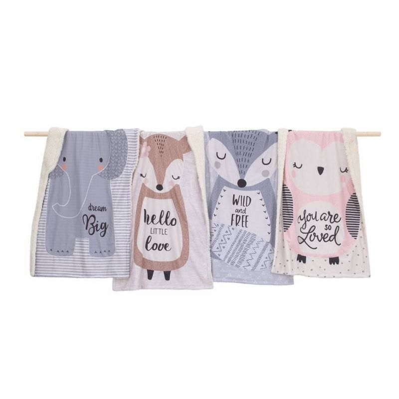 Little Love By NoJo Emma The Elephant Knit Shaped Baby Blanket